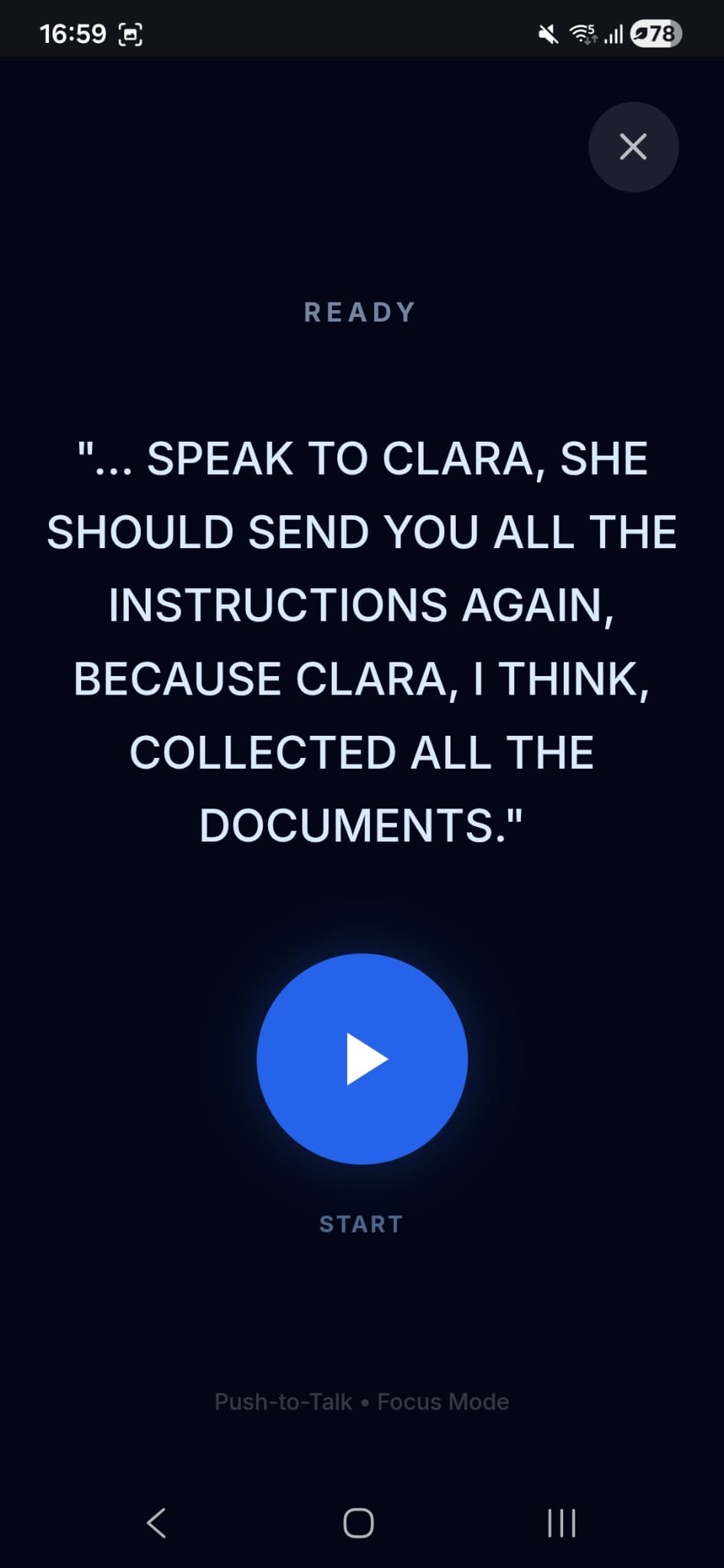 PolyglotDuo Fokus-Modus